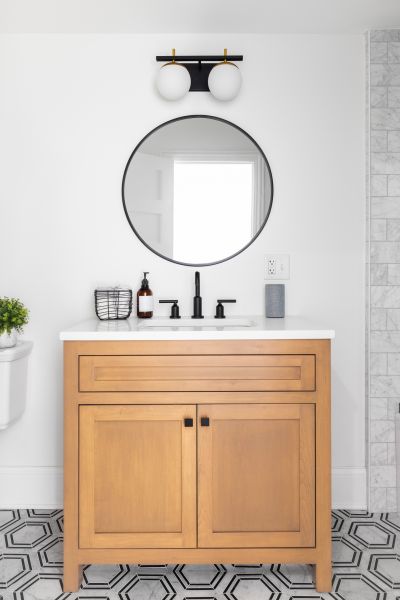 Custom Vanity Installation in Marshall