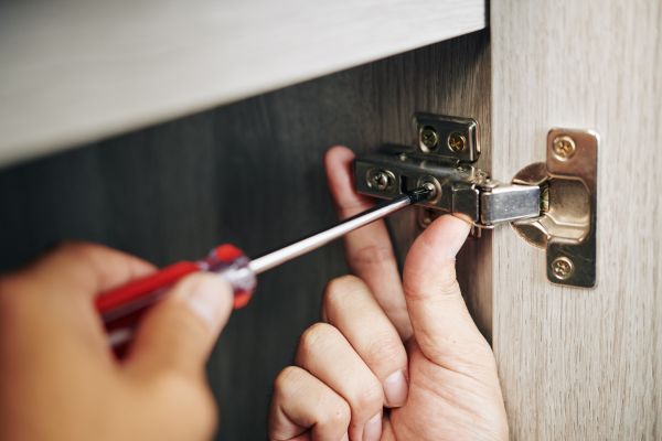 Cabinet Hinge Installation in Marshall