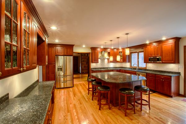 Cherry Kitchen Cabinet Repair in Marshall