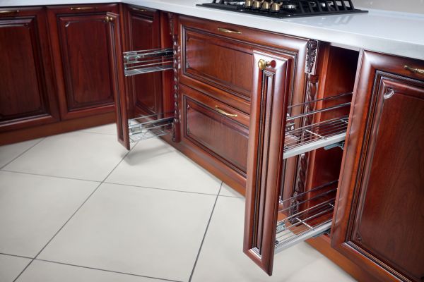 Cherry Cabinet Refacing in Marshall